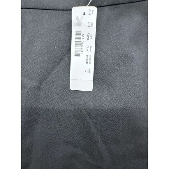 J. Crew 365 Womens sz 10 Skirt Black Poly Wool Pencil Knee Length Lined NEW! - Picture 2 of 6